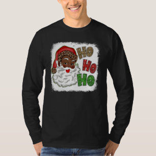 Camiseta Ho Os Papais noeis Afro-Americanos Negros Feliz Na