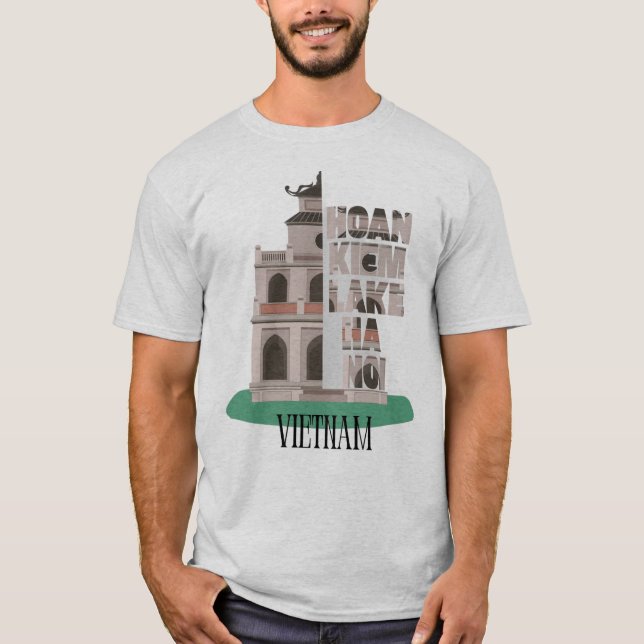 Camiseta Hoan Kiem Lake Hanoi - Eterno Landmark Graphic D (Frente)