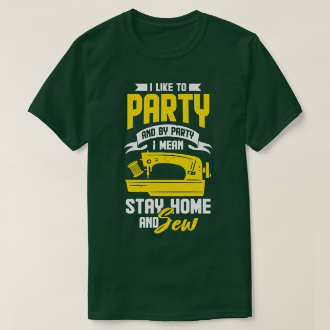 Camiseta Hob da Máquina de Costura Engraçada (Frente do Design)