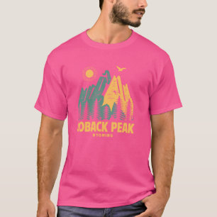 Camiseta Hoback Peak Mounts Wyoming Caminhando Ao Exterior 