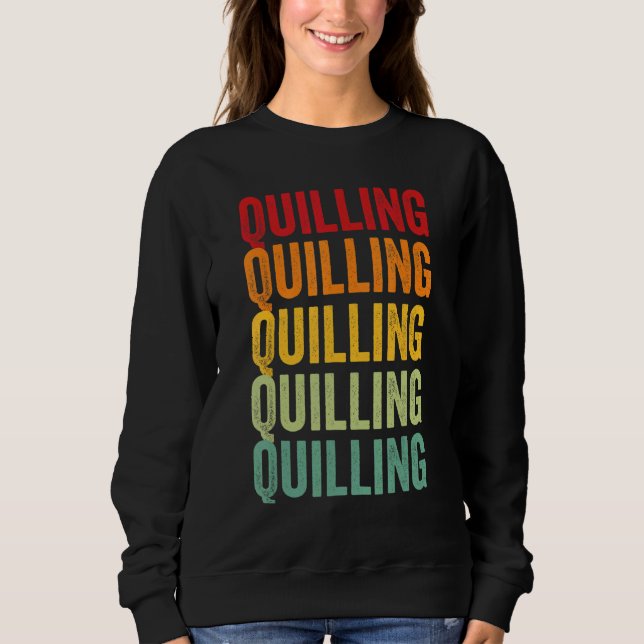 Camiseta Hobby de Quilling Design Colorido (Frente)