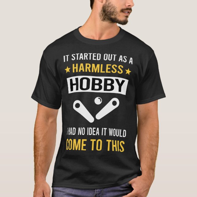 Camiseta Hobby Pinball sem perigo (Frente)