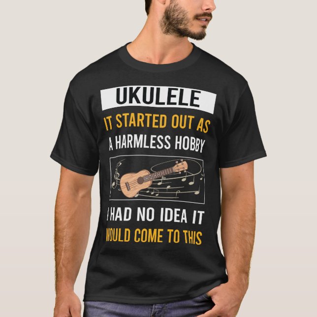 Camiseta Hobby Ukulele sem Héguas (Frente)