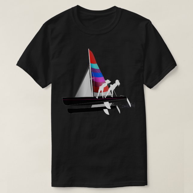 Camiseta Hobie 18 Catamaran F18 (Frente do Design)