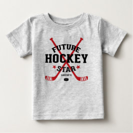 Camiseta Hockey Baby Jersey Future Hockey Star Red Sticks