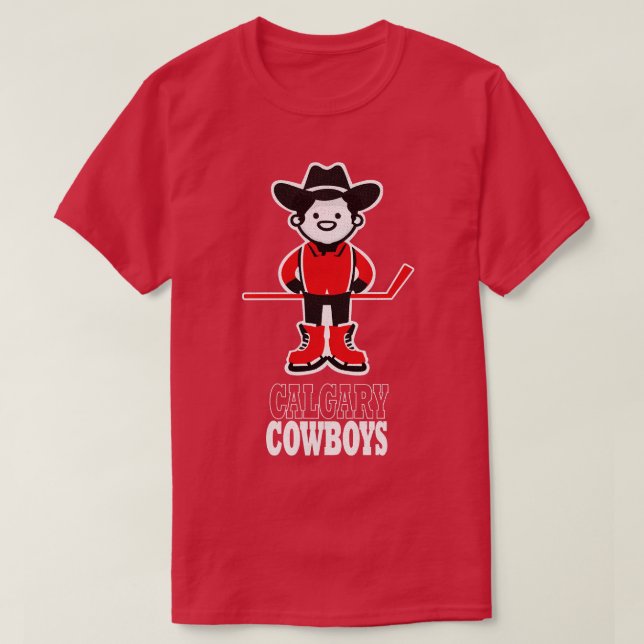 Camiseta Hockey com Calgary Cowboys (Frente do Design)