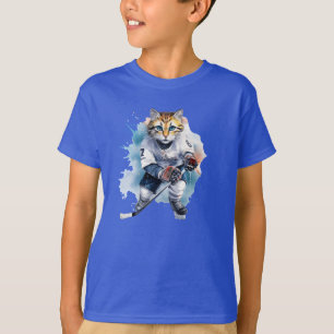 Camiseta Hockey com Gato Puramente Legal