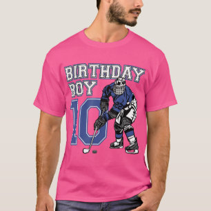 Camiseta Hockey com gelo de 10 anos Considerou Festa de ani