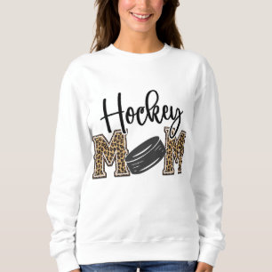 Camiseta Hockey com Hóquei em Gelo da Mãe Leopardo Imprime