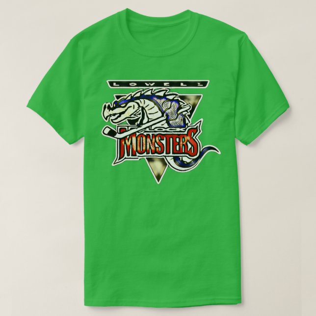 Camiseta Hockey com Monstros de Lock Lowell (Frente do Design)