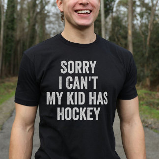 Camiseta Hockey com Pais Mãe Pai Engraçado