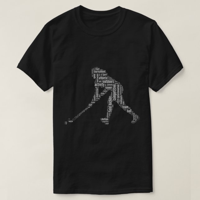 Camiseta Hockey com Presente de Campo de Hóquei em Campo de (Frente do Design)