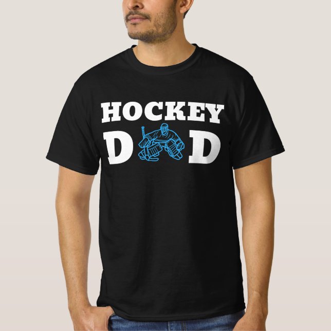 Camiseta Hockey Dad Goalie Icehockey Dad Vater Papa Daddy (Frente)