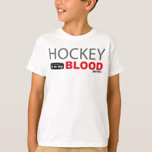 Camiseta Hockey está no meu Hockey com Jovens de Sangue