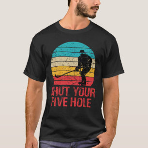 Camiseta Hockey fecha seu anos 80 de 5 Buracos Retro Vintag