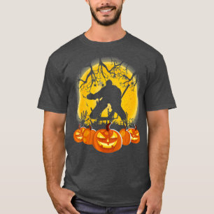 Camiseta Hockey Goalie Pumpkin Halloween
