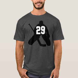 Camiseta Hockey Goalie Seu Número 29 Homens Meninas Meninas