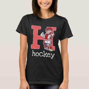 Camiseta Hockey Kids Alphabet - Letra Campo Jogo Esportes L