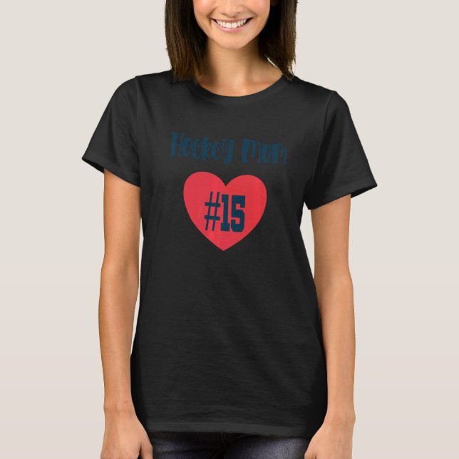 Camiseta Hockey Mãe 15 Coração (Frente)