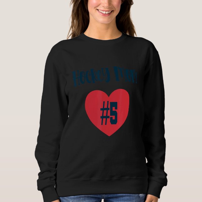 Camiseta Hockey Mãe 5 Heart (Frente)
