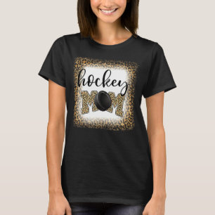 Camiseta Hockey Mãe Leopard Hockey Dia de as mães 2022