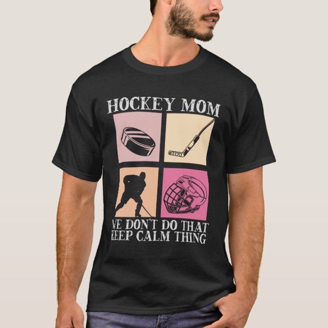 Camiseta Hockey Mom Motherhood Best Mama Ever Hockey   3 (Frente)