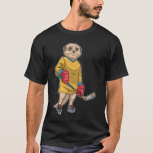 Camiseta Hockey no gelo no gelo stick Esportes Meerkat