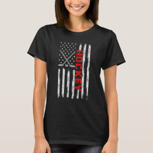 Camiseta Hockey Patriótico dos EUA com Bandeira Americano 4