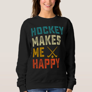 Camiseta hockey retro vintage sunset for hockey player 7