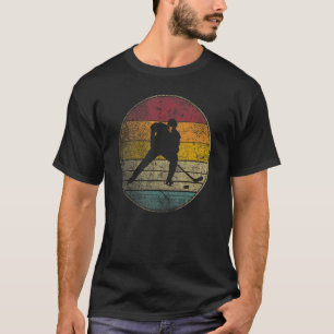 Camiseta Hockey Stick Mask Puck Ice Vintage Retro 70s 80s 9