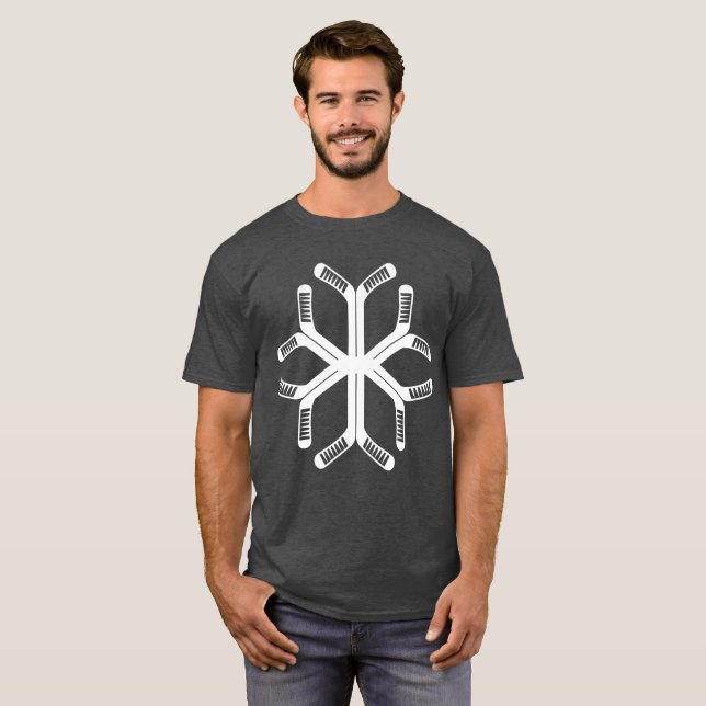 Camiseta Hockey Sticks Snowflake Tee (Frente Completa)