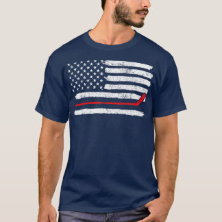 Camiseta Hockey USA Flag Vintage 1