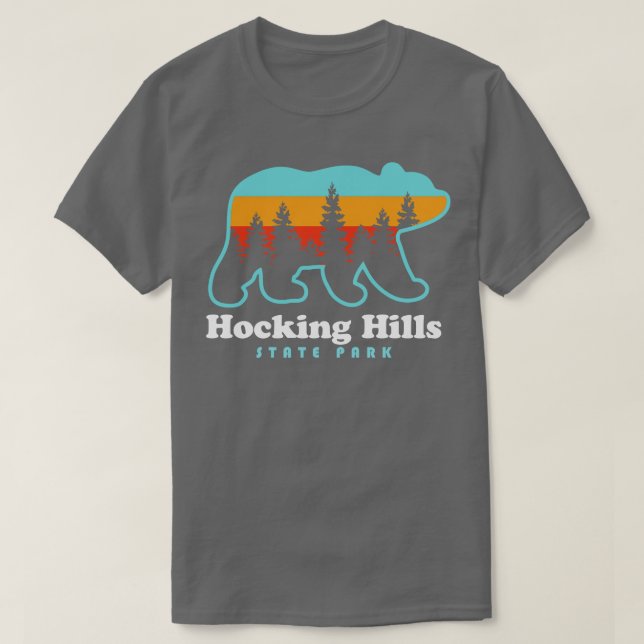 Camiseta Hocking Colinas State Park Ohio Bear (Frente do Design)