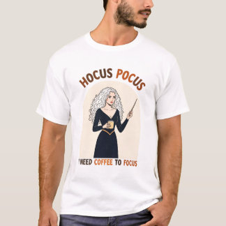 Camiseta Hocus Pocus Coffee Witch - Preciso de Café