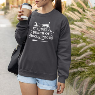 Camiseta Hocus Pocus Halloween Cita Cinza Escura Feminina