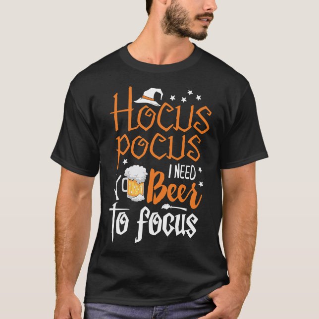 Camiseta Hocus Pocus I Neer Para Concentrar A Sensação De H (Frente)