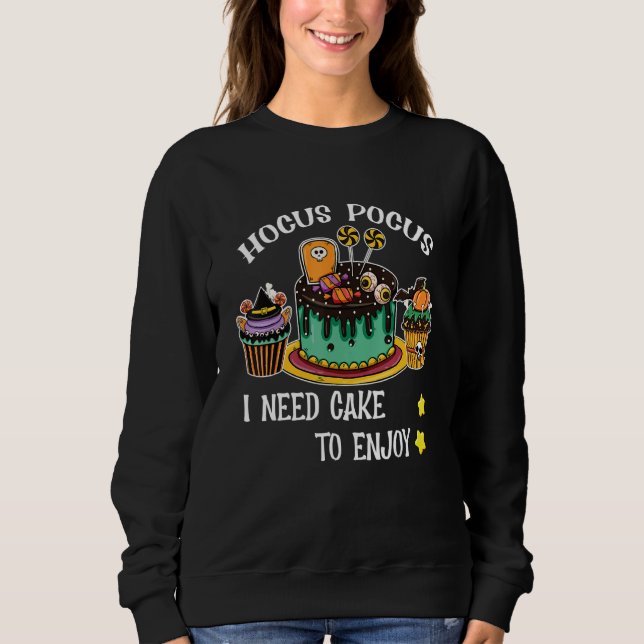 Camiseta Hocus Pocus I Precisa de Bolo para Desfrutar do Pr (Frente)