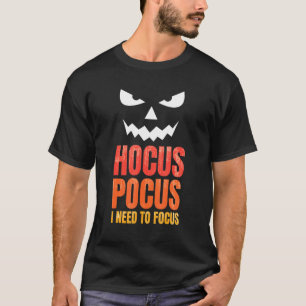 Camiseta Hocus Pocus I Precisa Focar Vintage Halloween Nove