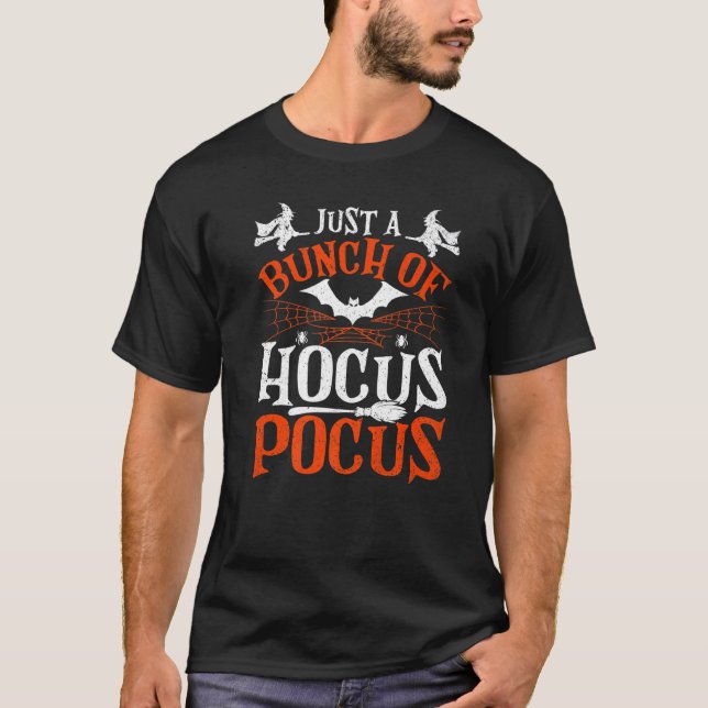 Camiseta Hocus Pocus Witch É só um monte de Hocus Pocus (Frente)