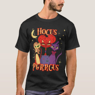 Camiseta Hocus Purrcus Bruxas Modernas de Meados do Século