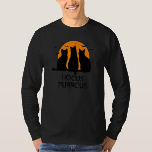 Camiseta Hocus Purrcus Pocus Halloween Bruxas Cats Parody