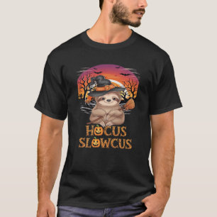 Camiseta Hocus Slowcus Sloth amantes do vestido de Hallowee