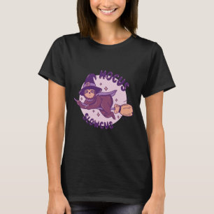 Camiseta Hocus Slowcus Witch Sloth Andando no Hallow