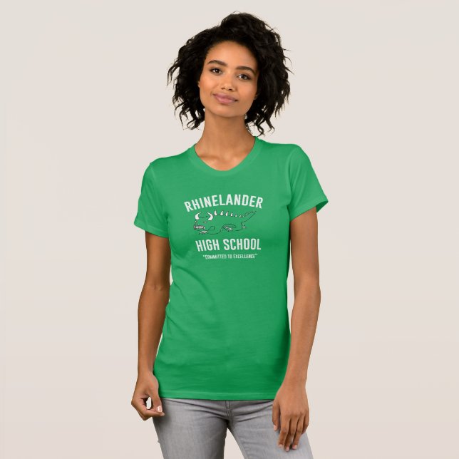 Camiseta Hodag retro: Kelly das mulheres do segundo grau de (Frente Completa)