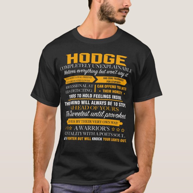 Camiseta HODGE completamente inexplicável (Frente)