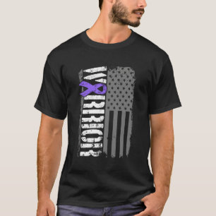 Camiseta Hodgkins Linfoma Warrior American Flag