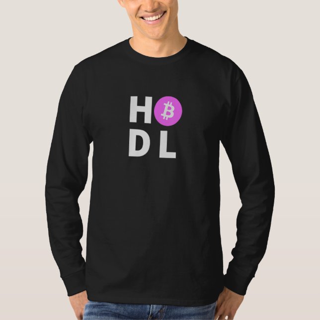Camiseta Hodl Bitcoin criptomoeda Eth Defi Btc Blockchain (Frente)