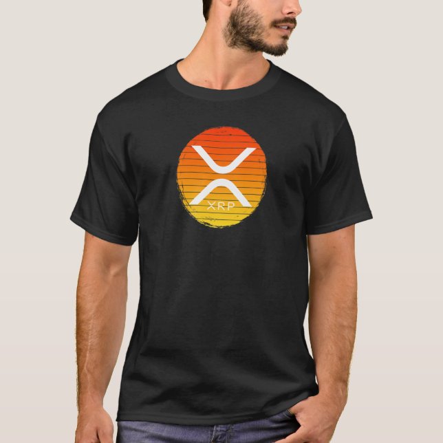 Camiseta Hodl De Design Crypto Fire Circle Xrp (Frente)