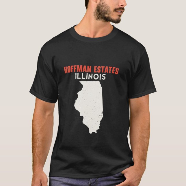 Camiseta Hoffman Estates Illinois EUA - Viagem (Frente)