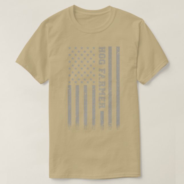 Camiseta Hog Farmer American Flag (Frente do Design)